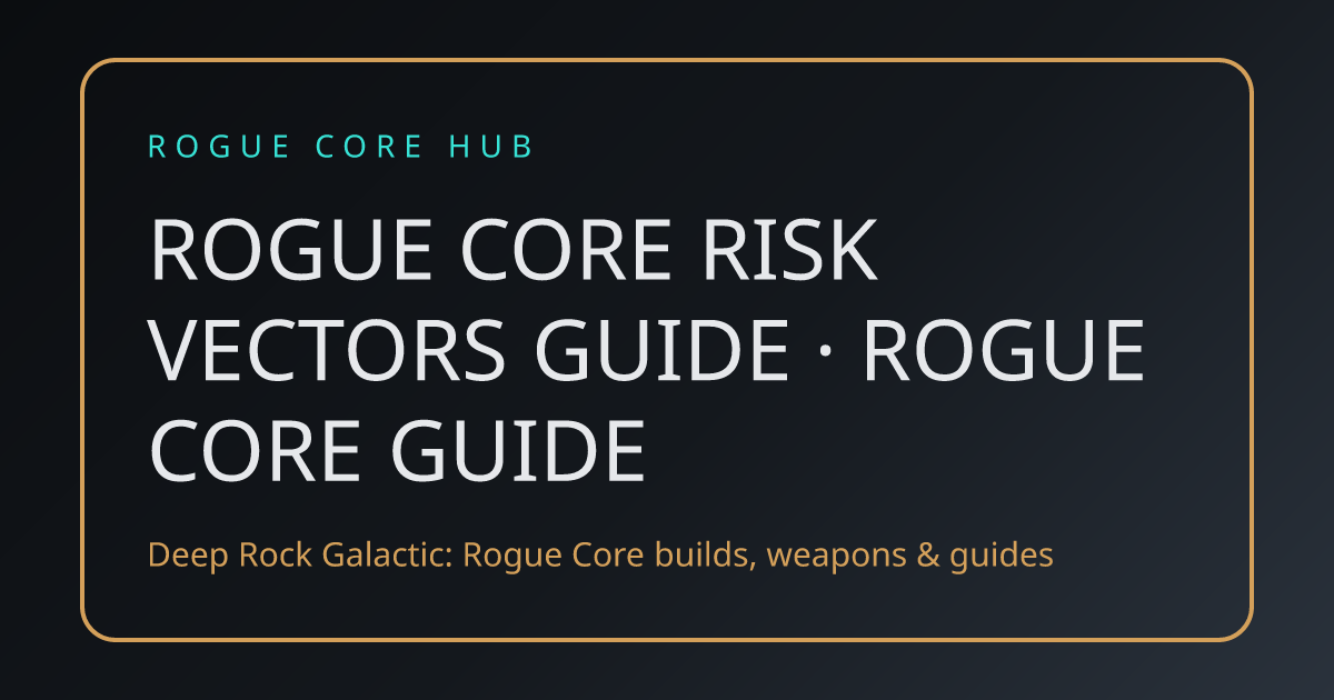 Rogue Core Risk Vectors Guide · Rogue Core Guide